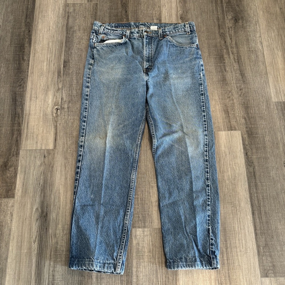 Vintage Levi's 505 Orange Tab Regular Fit 38x32 Measures (36x28) Light Fade Wash